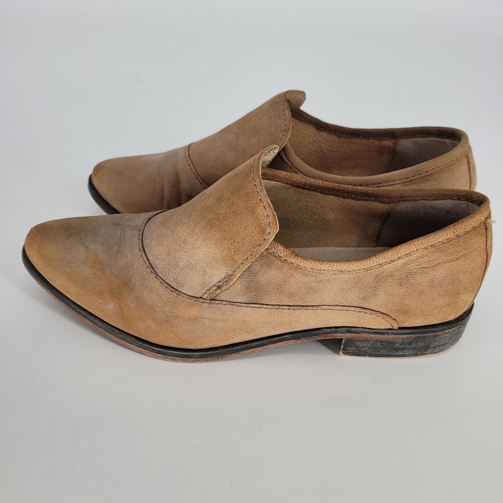 Free People Tan Suede Flats